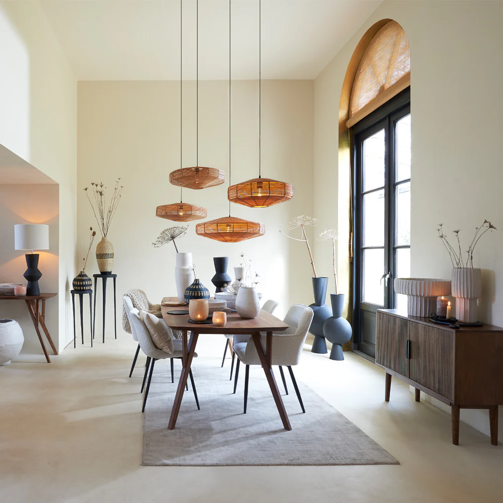 Light & Living Quenza Dining Table in Brown Acacia Wood – 220cm - Image 8