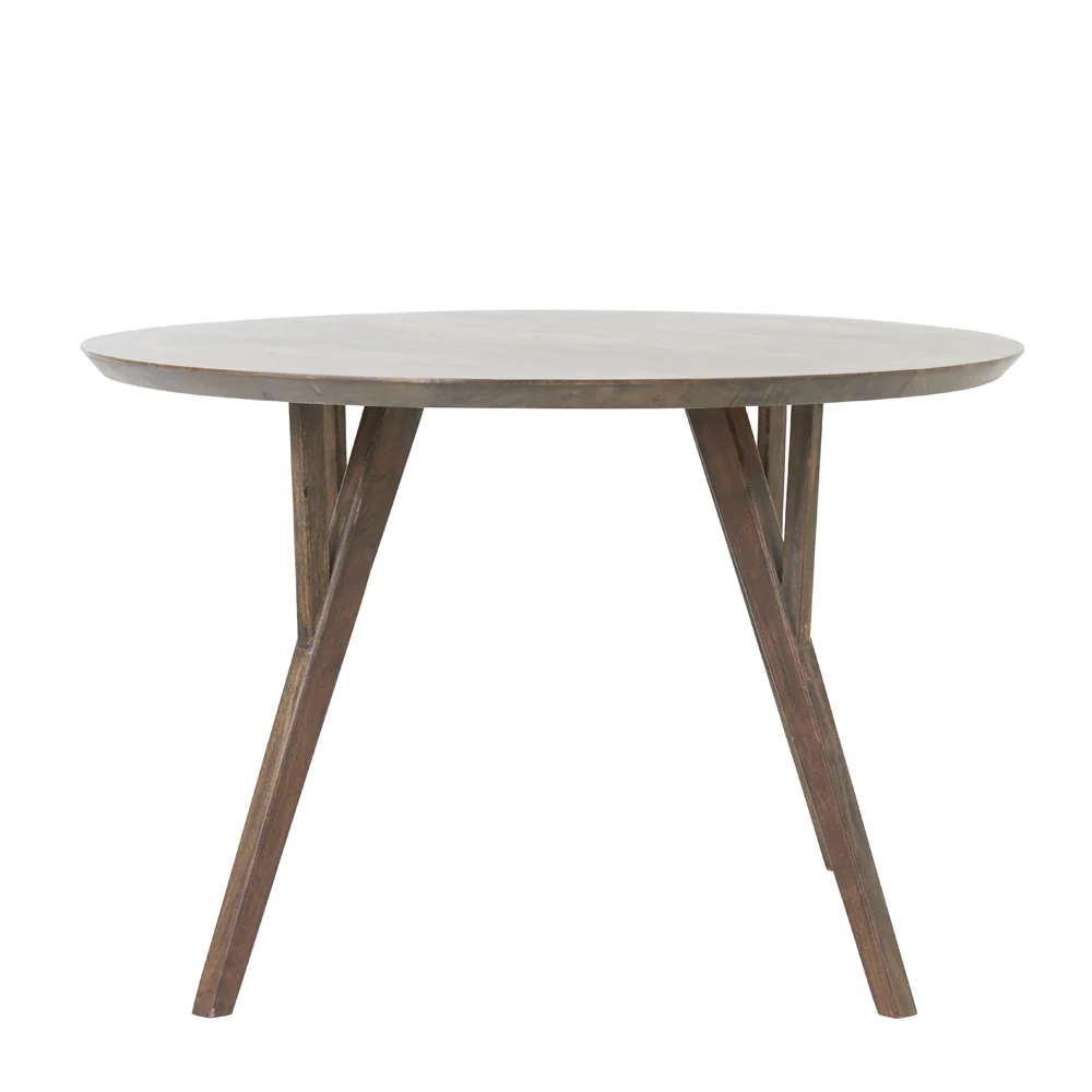Light & Living Quenza Round Dining Table in Brown Acacia Wood – Large - Image 2