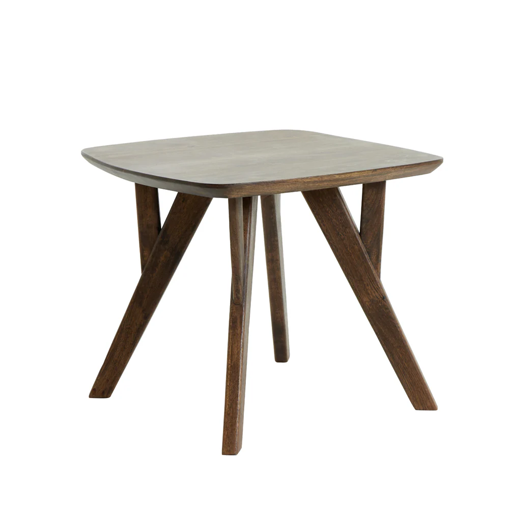Light & Living Quenza Side Table in Brown Acacia Wood – Large - Image 2