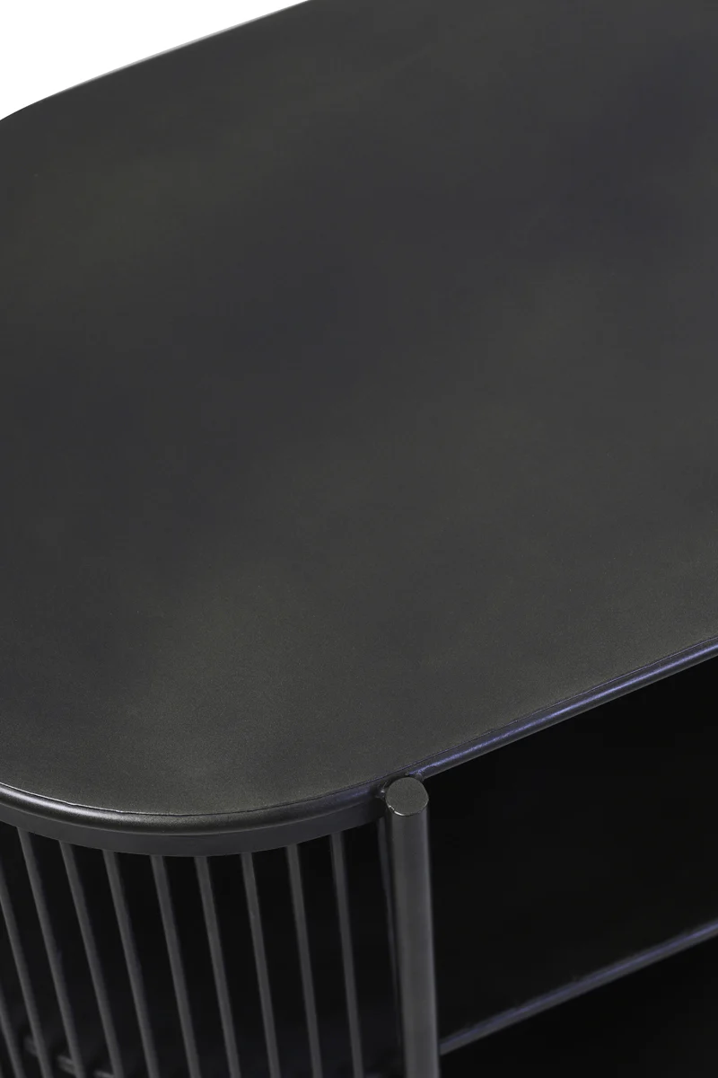 Light & Living Yinthe Open Cabinet in Black Metal - Image 6