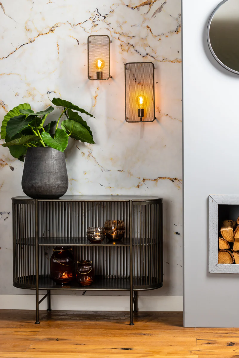 Light & Living Yinthe Open Cabinet in Black Metal - Image 7