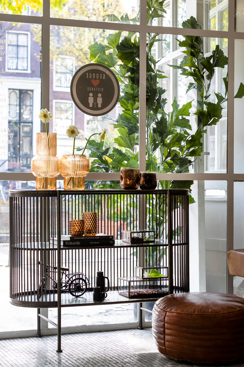 Light & Living Yinthe Open Cabinet in Black Metal - Image 8