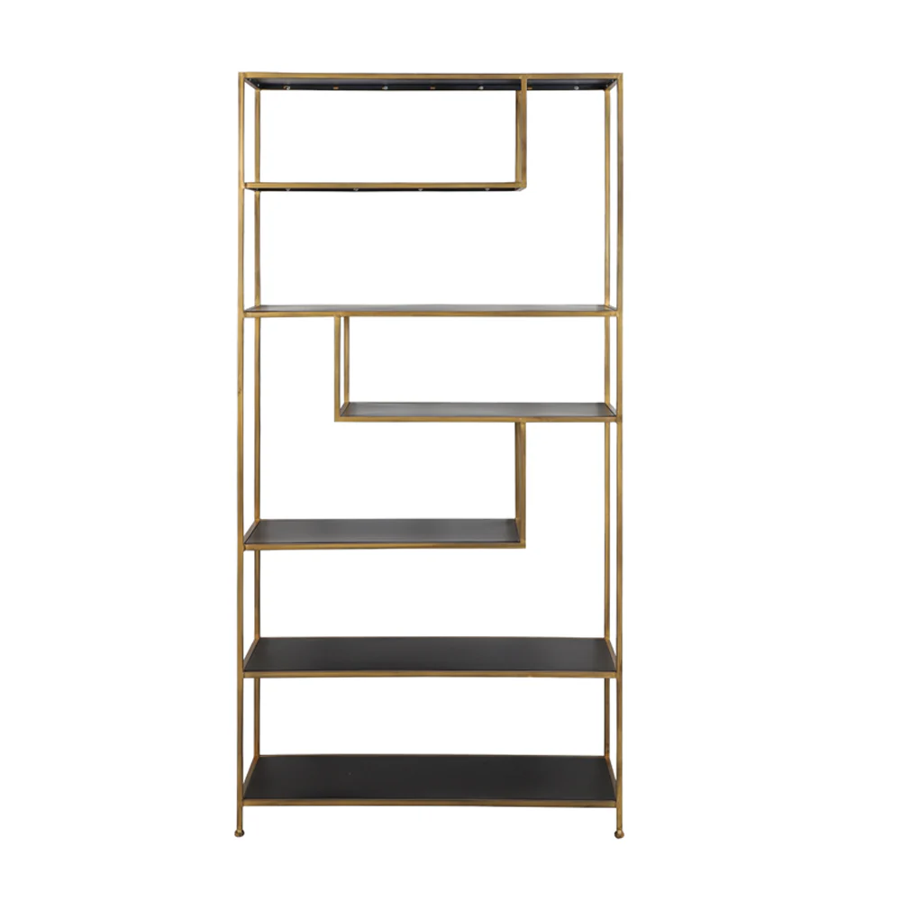 Light & Living Ylaya Shelving Cabinet in Antique Gold