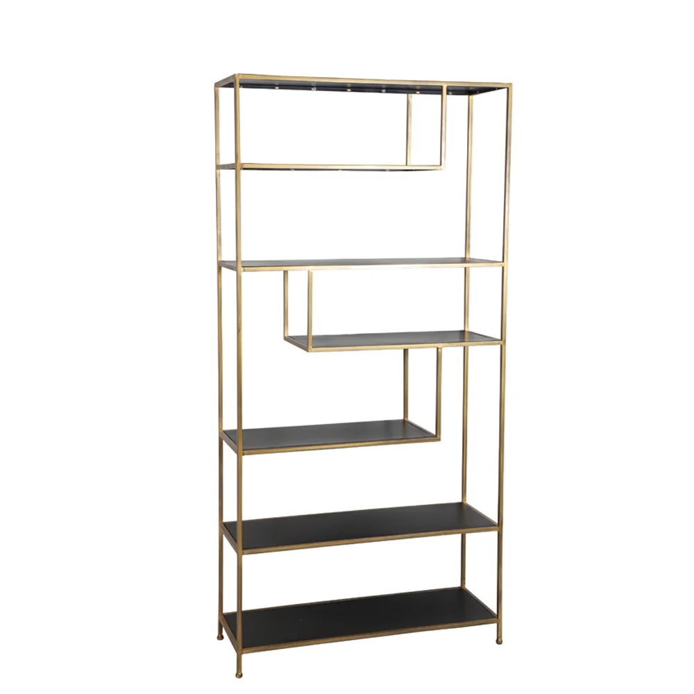 Light & Living Ylaya Shelving Cabinet in Antique Gold - Image 2