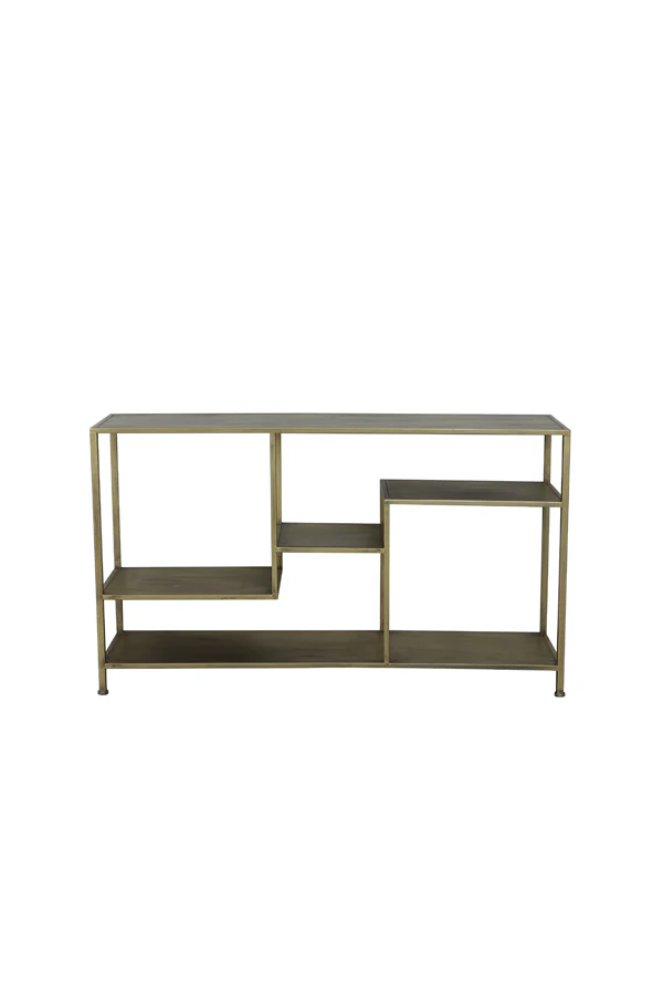 Light & Living Yvana Console Table in Antique Gold - Image 4