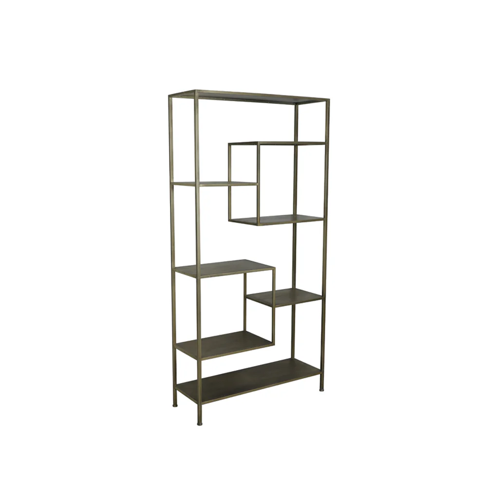 Light & Living Yvana Open Cabinet in Antique Gold - Image 2