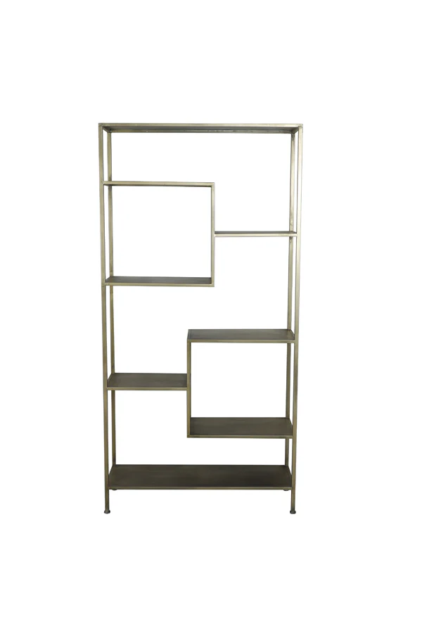 Light & Living Yvana Open Cabinet in Antique Gold - Image 3