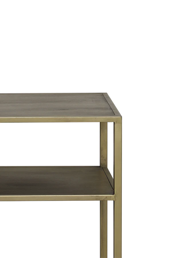 Light & Living Yvana Open Cabinet in Antique Gold - Image 4