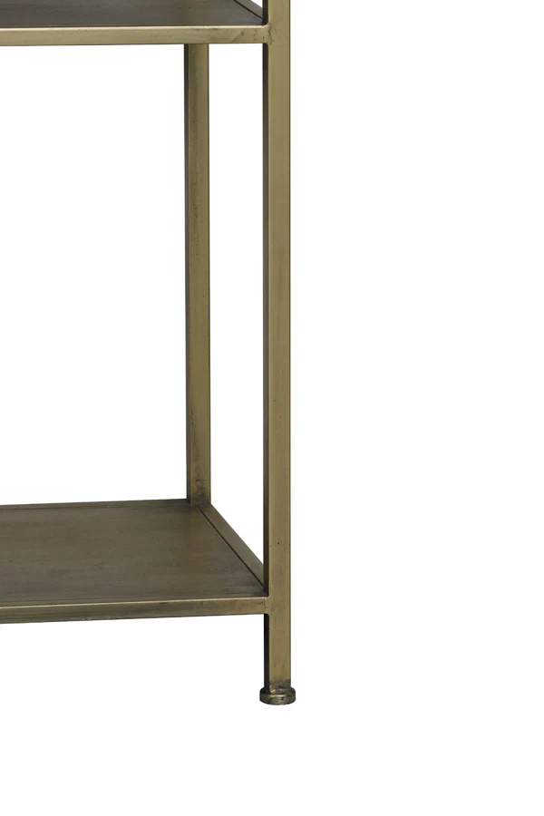 Light & Living Yvana Open Cabinet in Antique Gold - Image 6