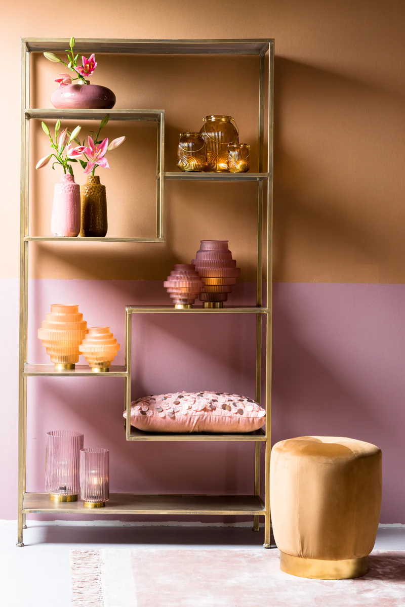 Light & Living Yvana Open Cabinet in Antique Gold - Image 7