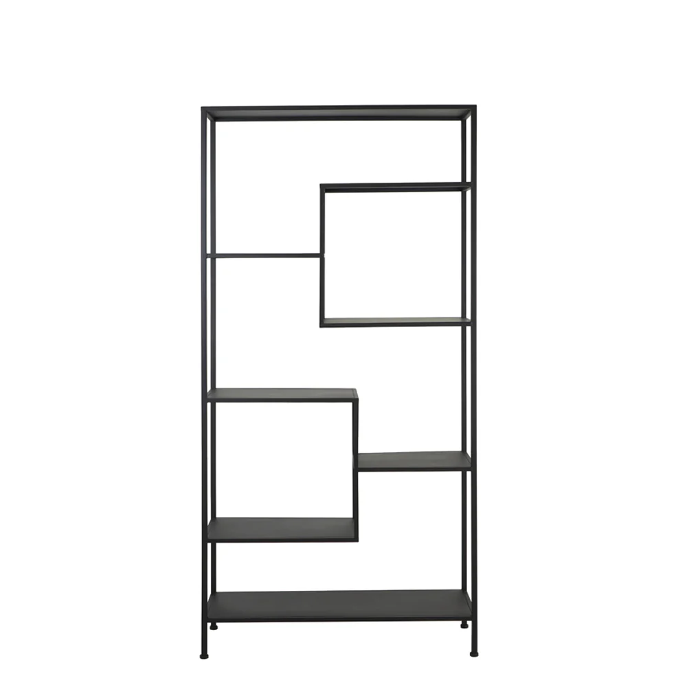 Light & Living Yvana Open Cabinet in Matt Black