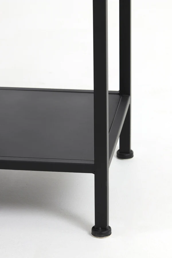 Light & Living Yvana Open Cabinet in Matt Black - Image 8