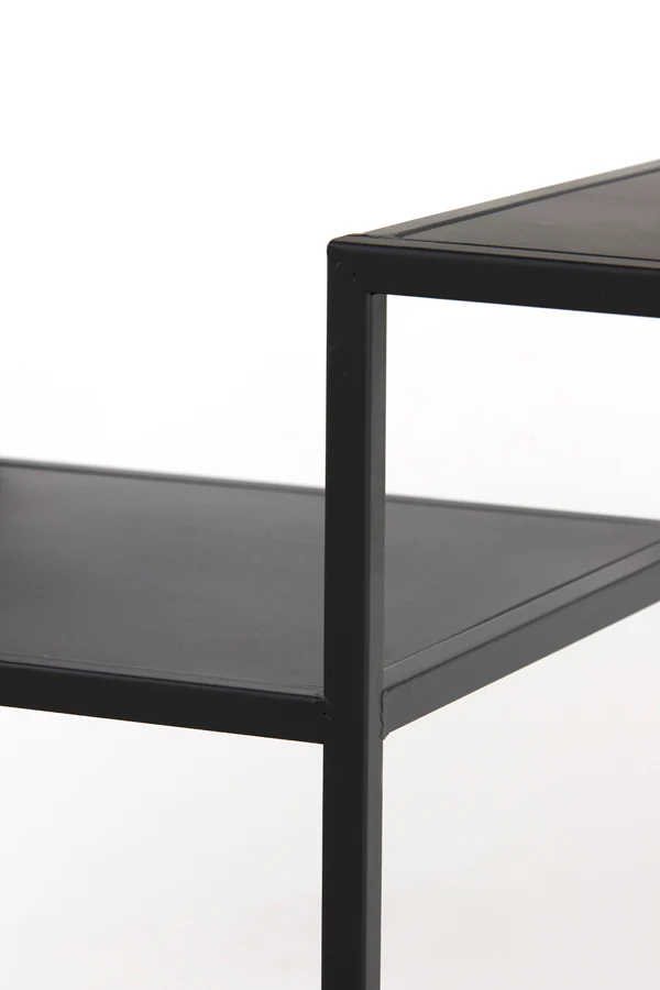 Light & Living Yvana Open Cabinet in Matt Black - Image 9