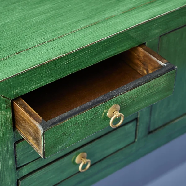 Lingbao Console Table – Vintage Green - Image 4