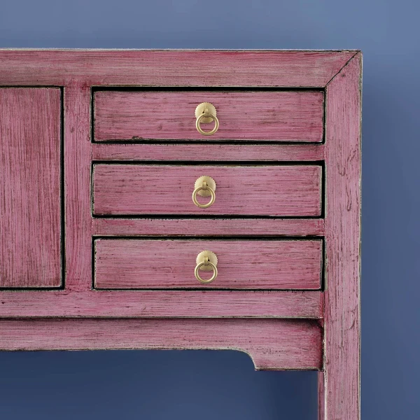 Lingbao Console Table – Vintage Pink - Image 2
