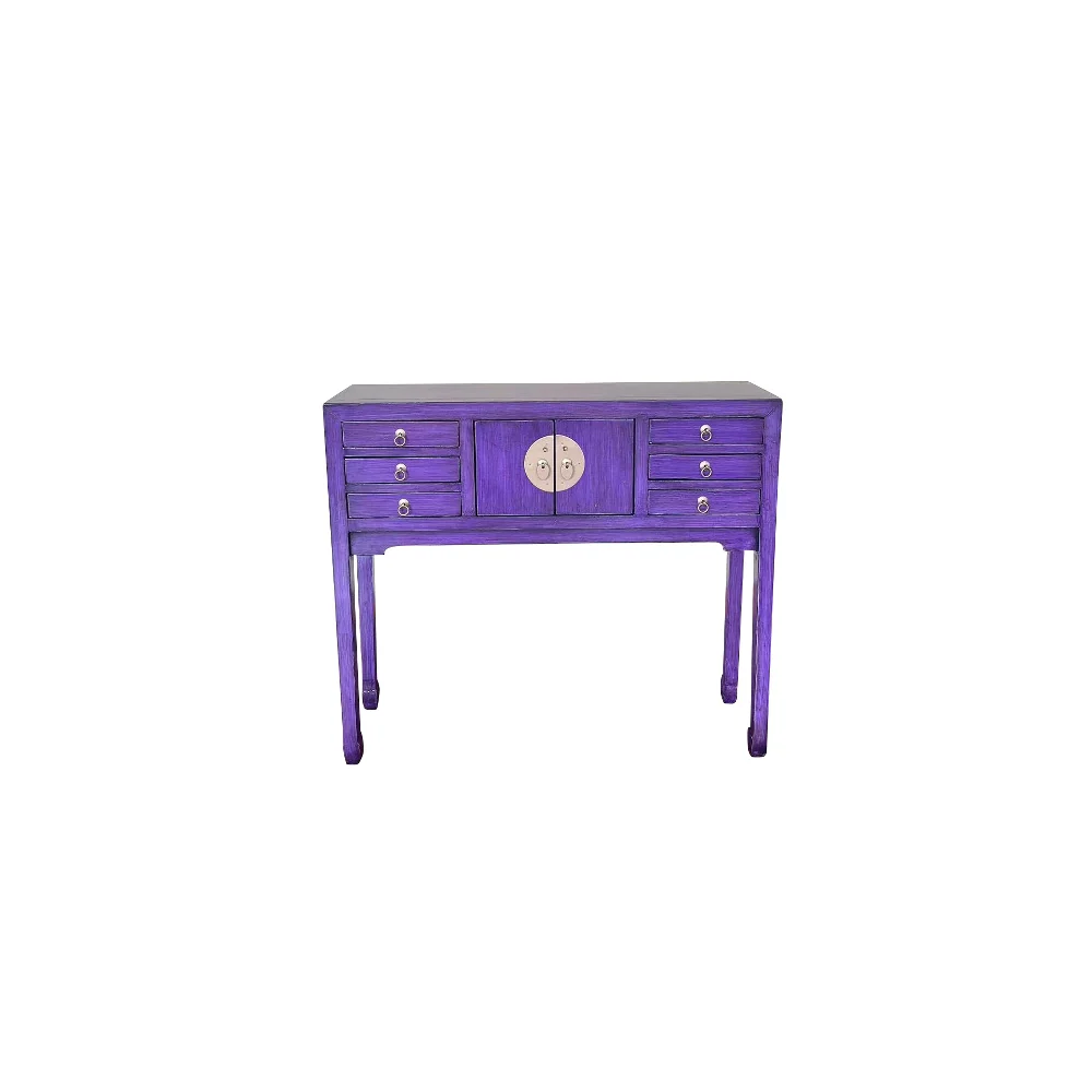 Lingbao Console Table – Vintage Purple