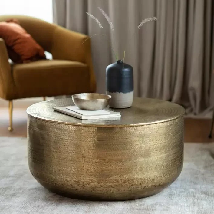 Liora Coffee Table – Brass Finish - Image 5