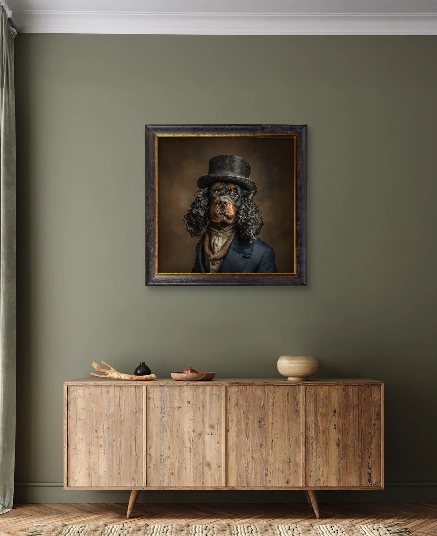 Lord Longears – Gentleman Cocker Spaniel – Oxford Square Frame - Image 3