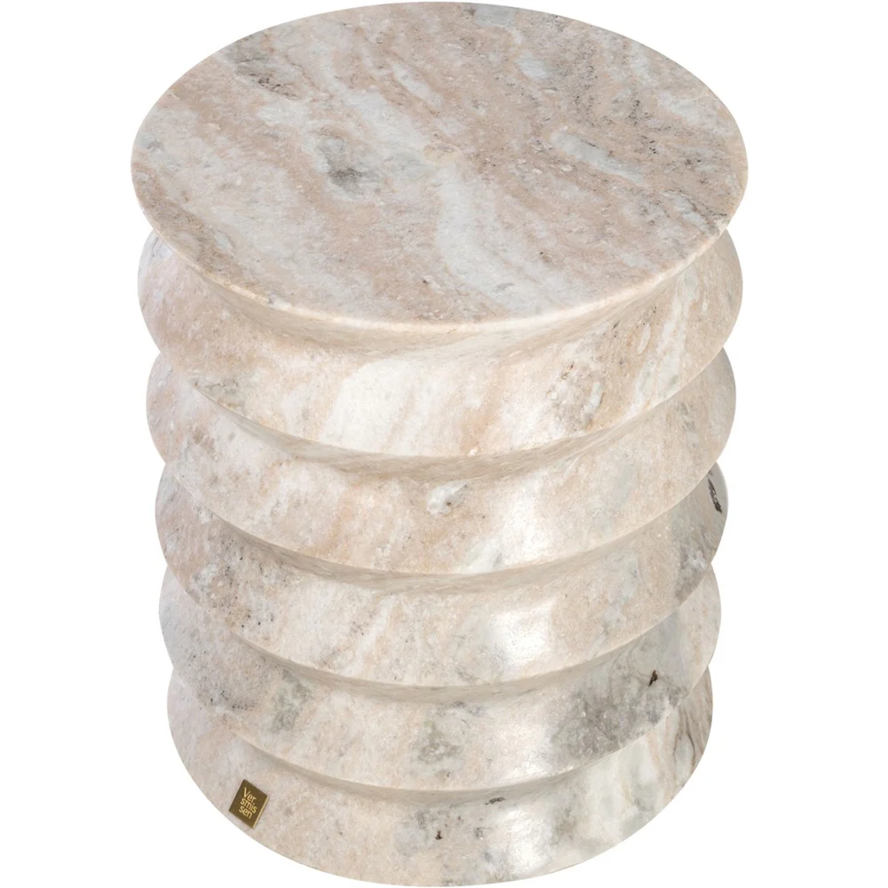 Louella Stool – Toronto Marble - Image 3