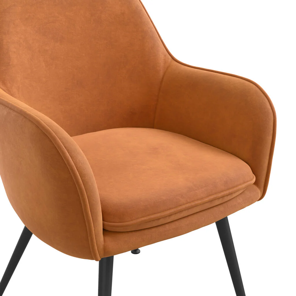 LPD Home Tara Dining Chair – Burnt Rust – Set of 2 - Image 5
