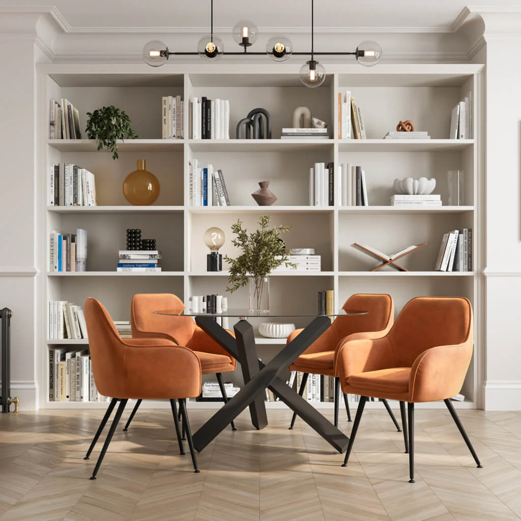 LPD Home Tara Dining Chair – Burnt Rust – Set of 2 - Image 6