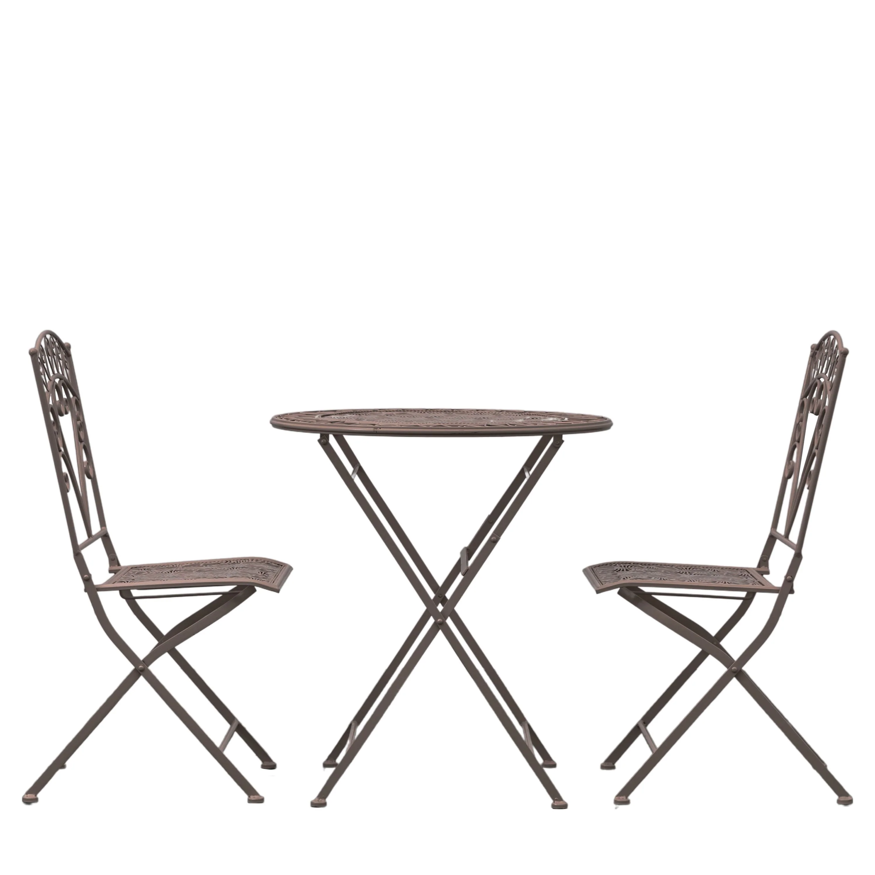 Luanna 2 Seater Bistro Set – Metal Patina