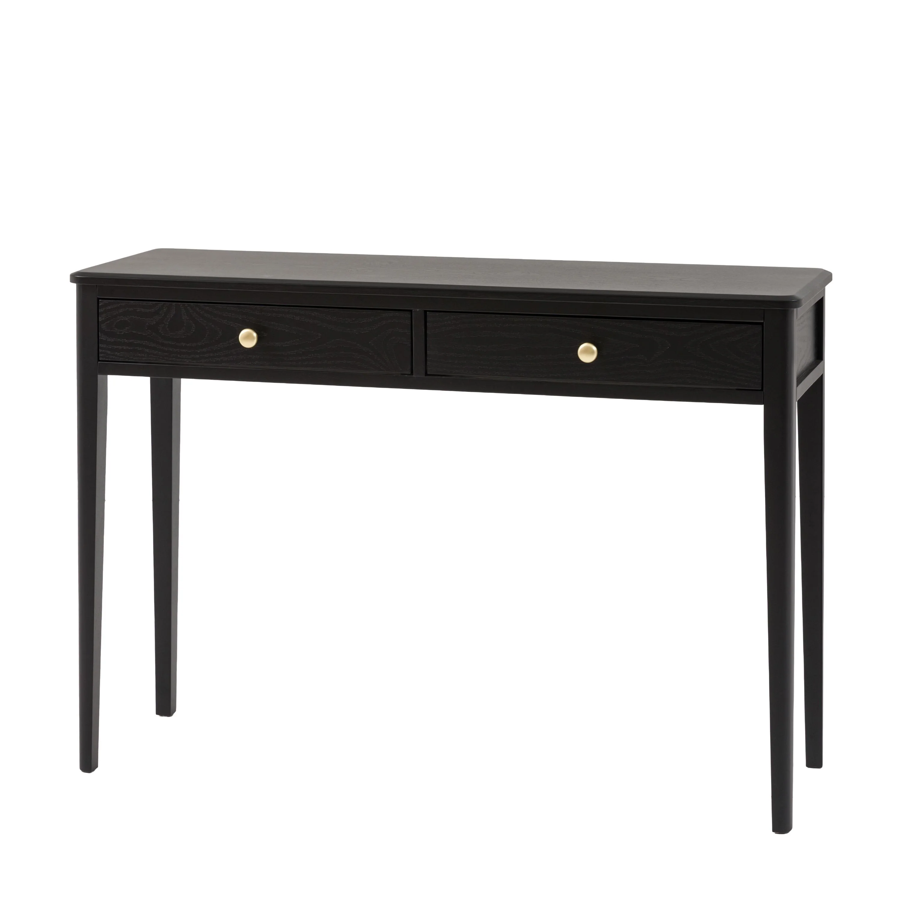 Lucian 2 Drawer Console Table – Black - Image 2