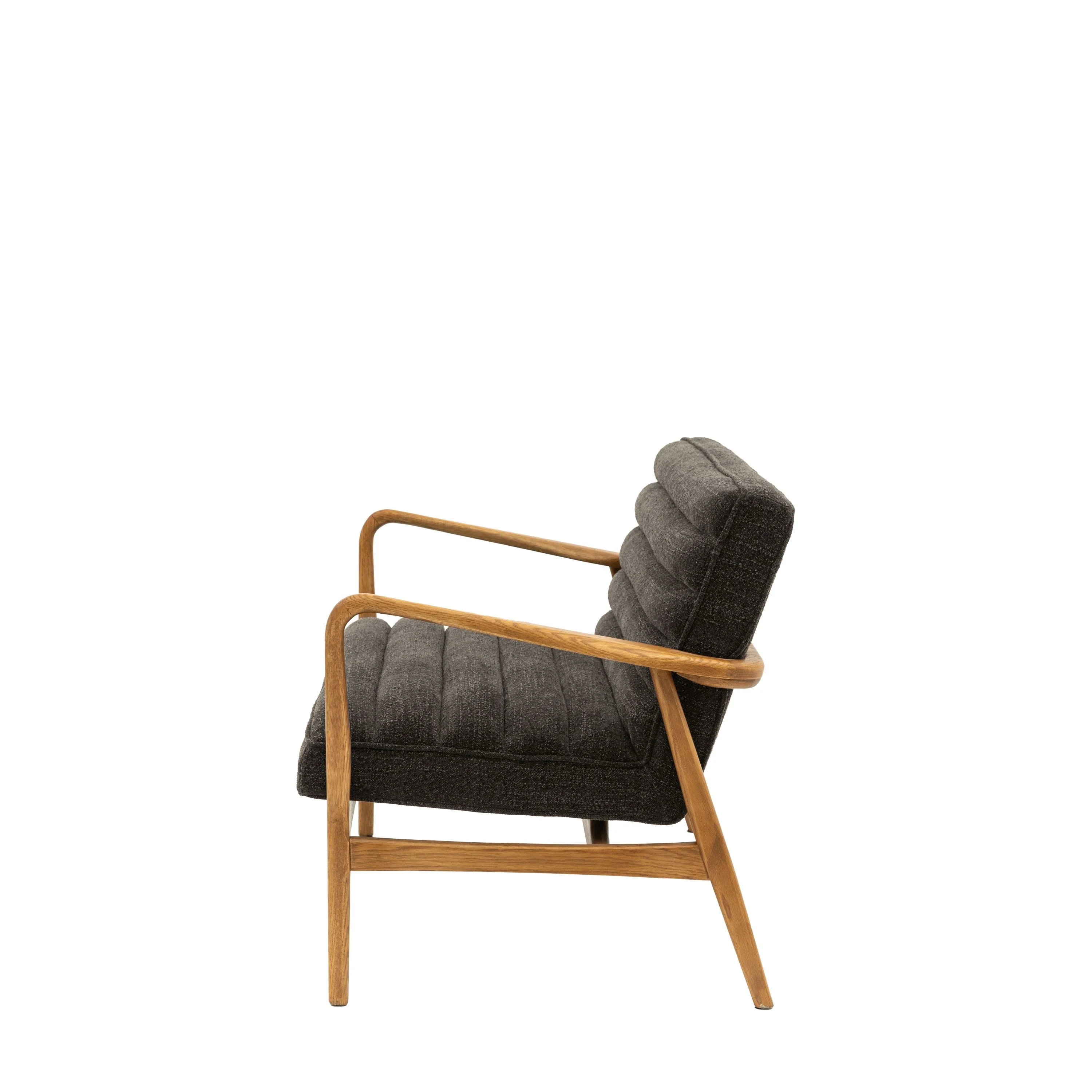 Luella 2 Seater Sofa – Charcoal Boucle - Image 3