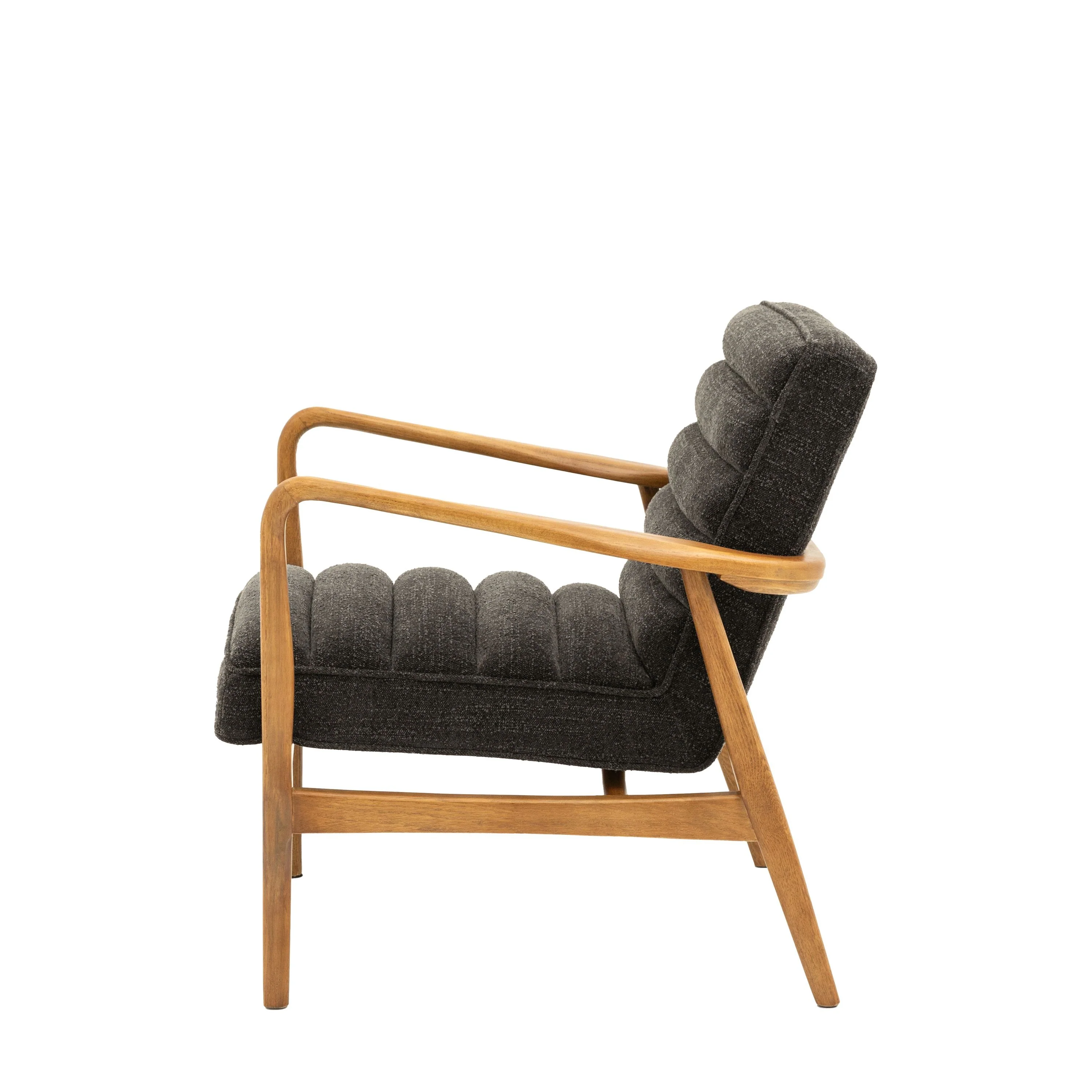 Luella Armchair – Charcoal Boucle - Image 4
