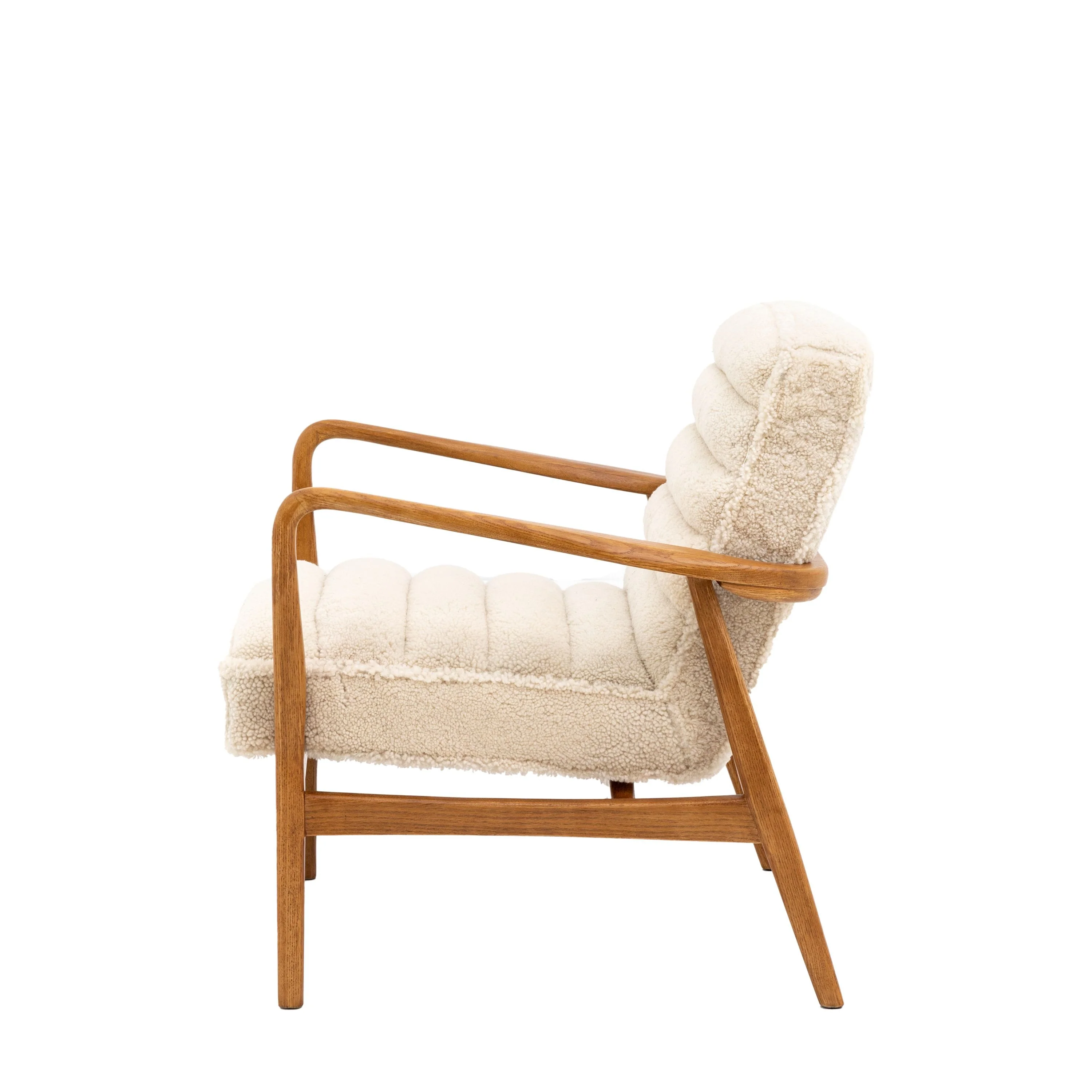 Luella Armchair – Cream Sheepskin - Image 3