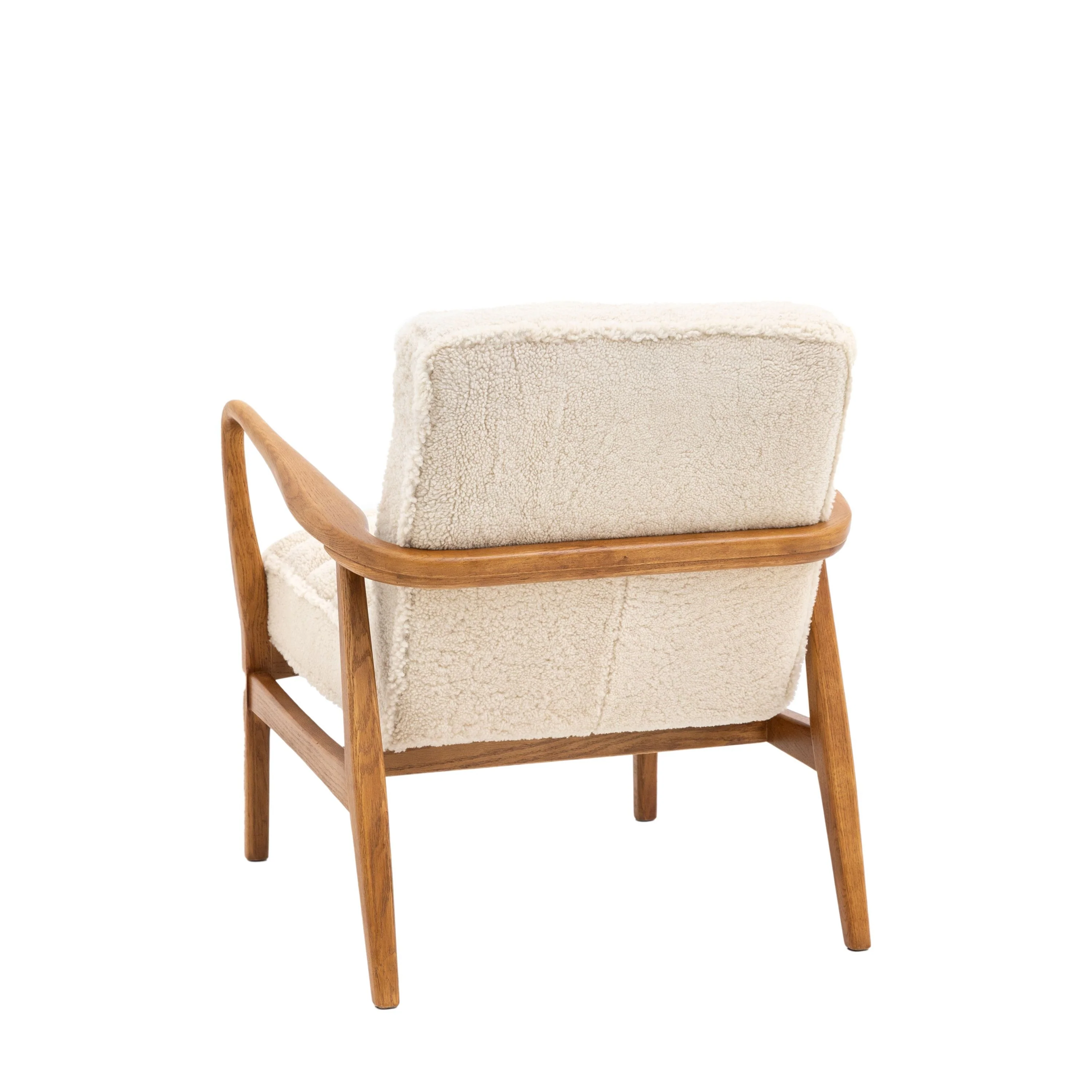 Luella Armchair – Cream Sheepskin - Image 4
