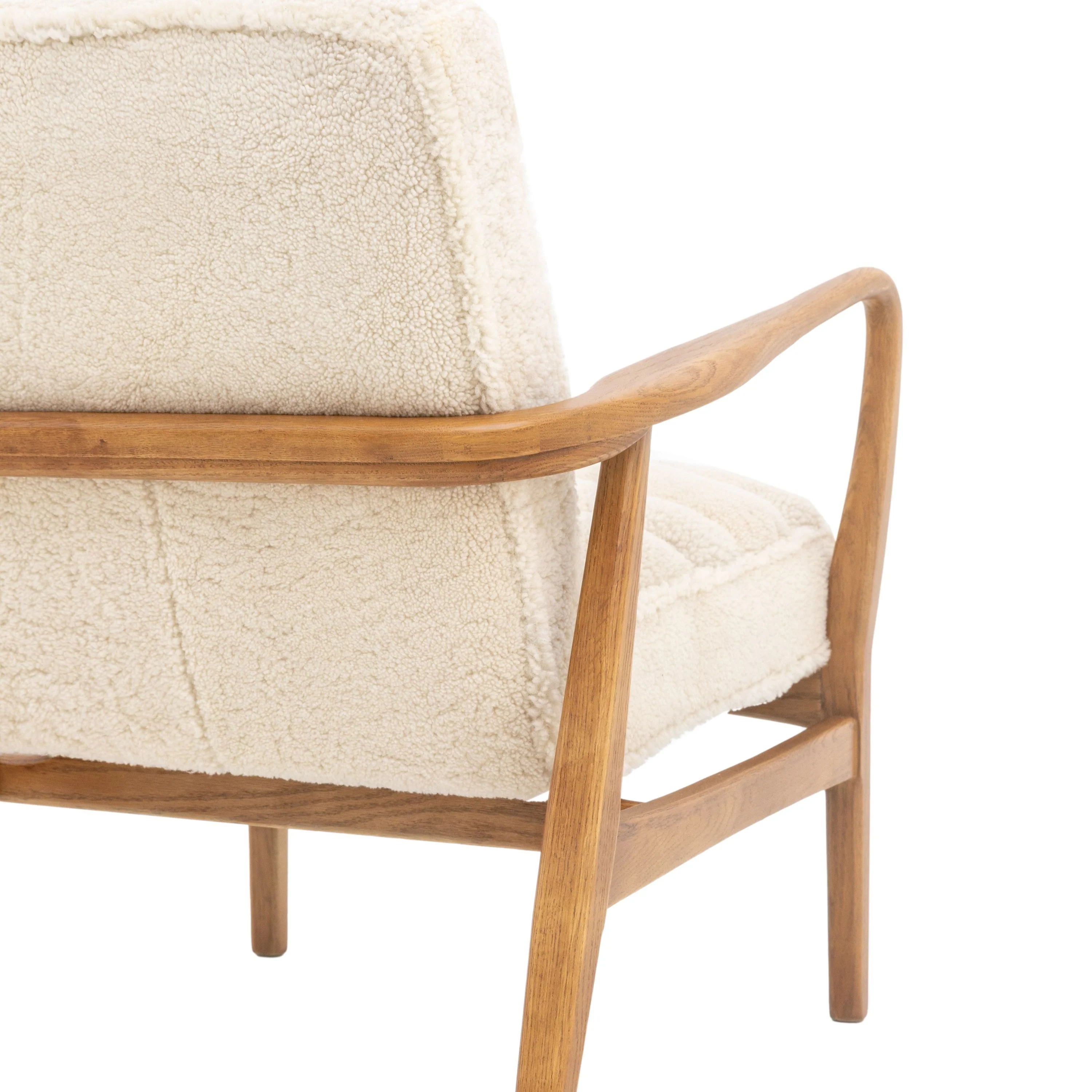 Luella Armchair – Cream Sheepskin - Image 5