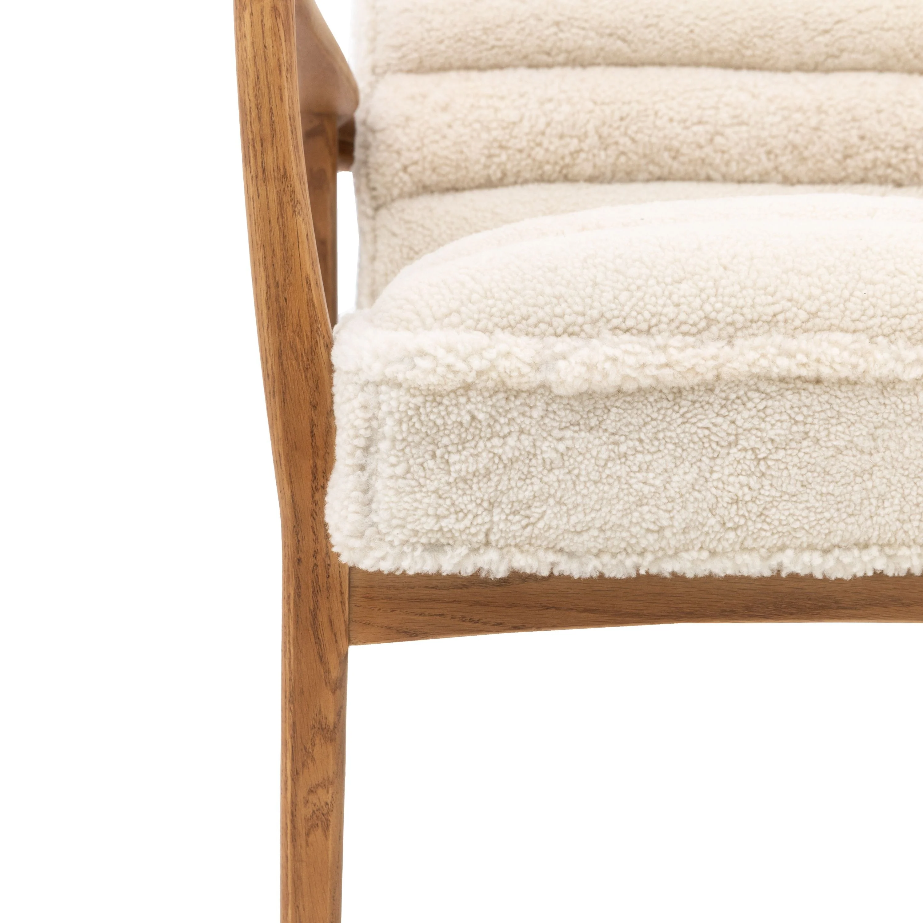 Luella Armchair – Cream Sheepskin - Image 6