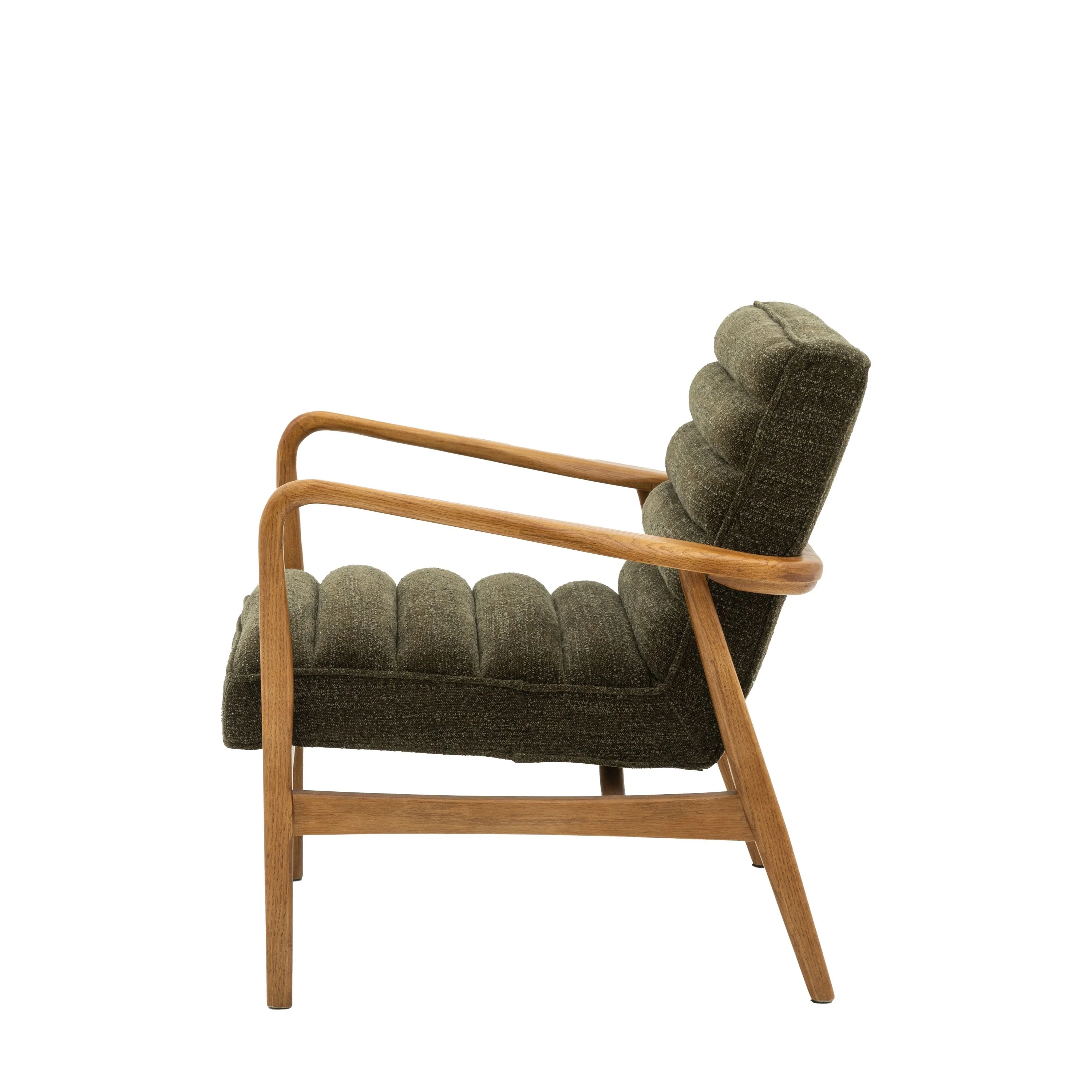 Luella Armchair – Green Boucle - Image 3