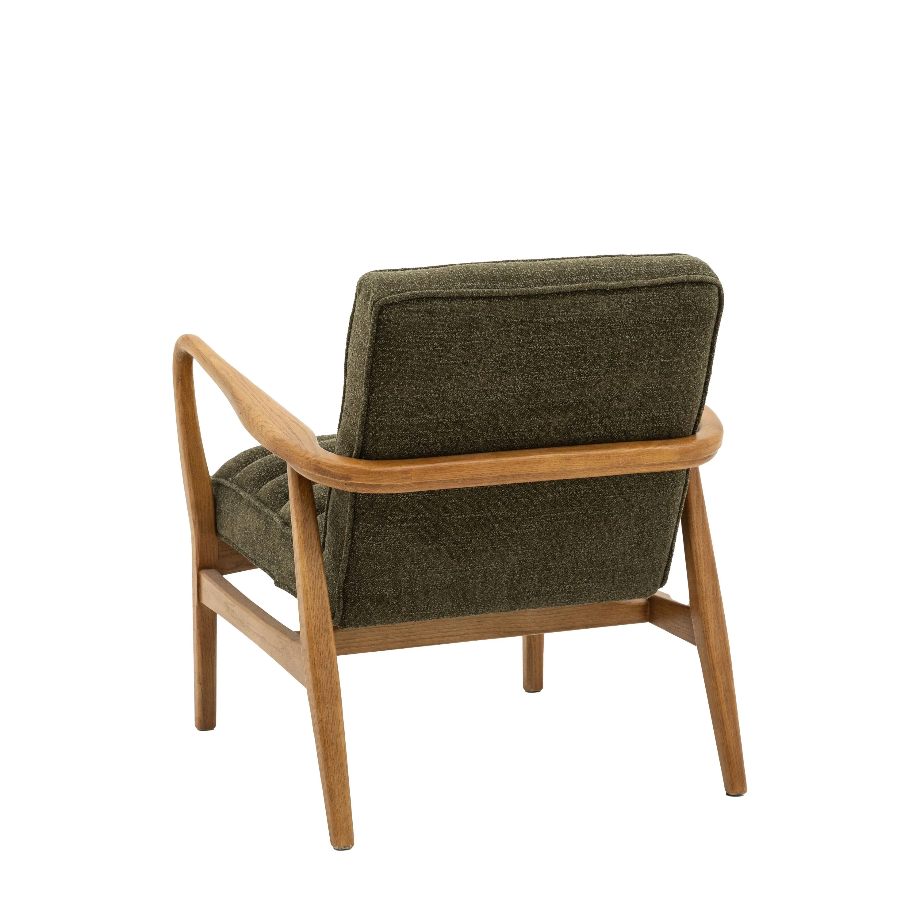 Luella Armchair – Green Boucle - Image 4