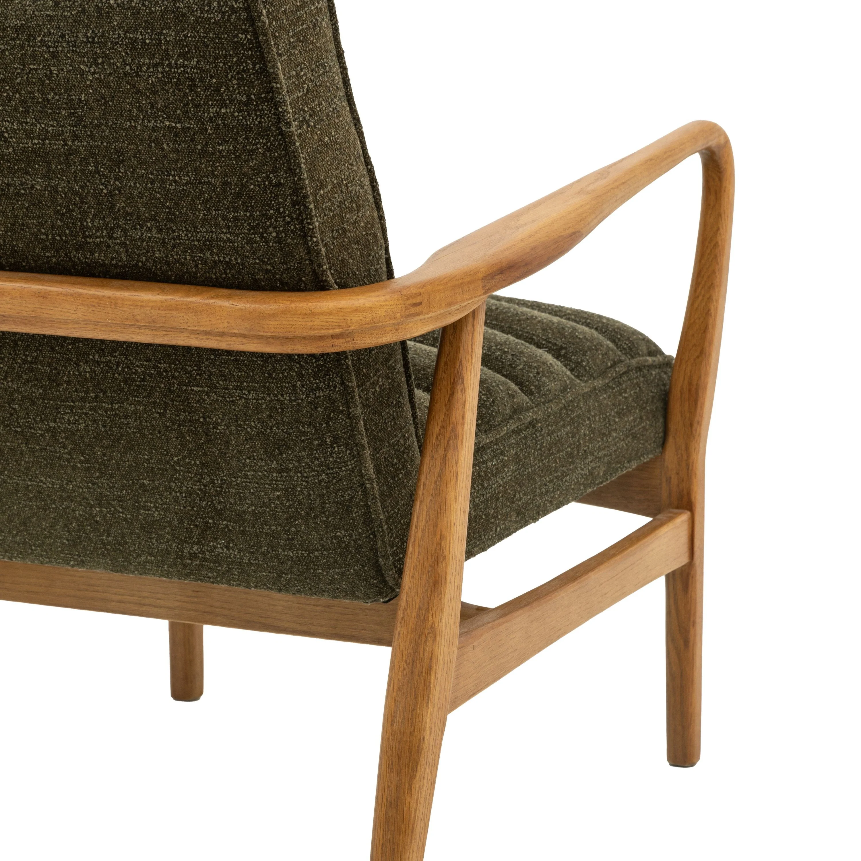 Luella Armchair – Green Boucle - Image 5