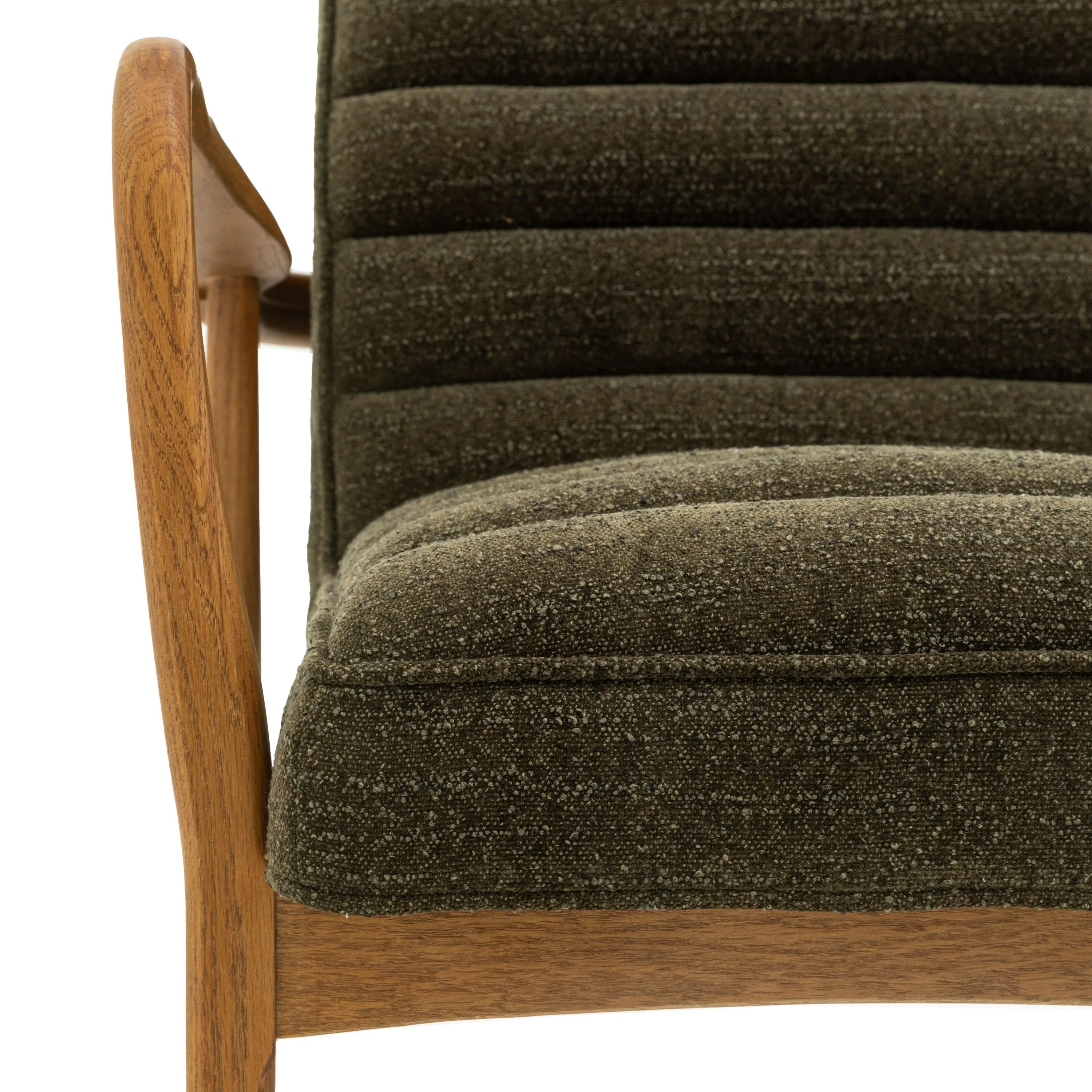 Luella Armchair – Green Boucle - Image 6