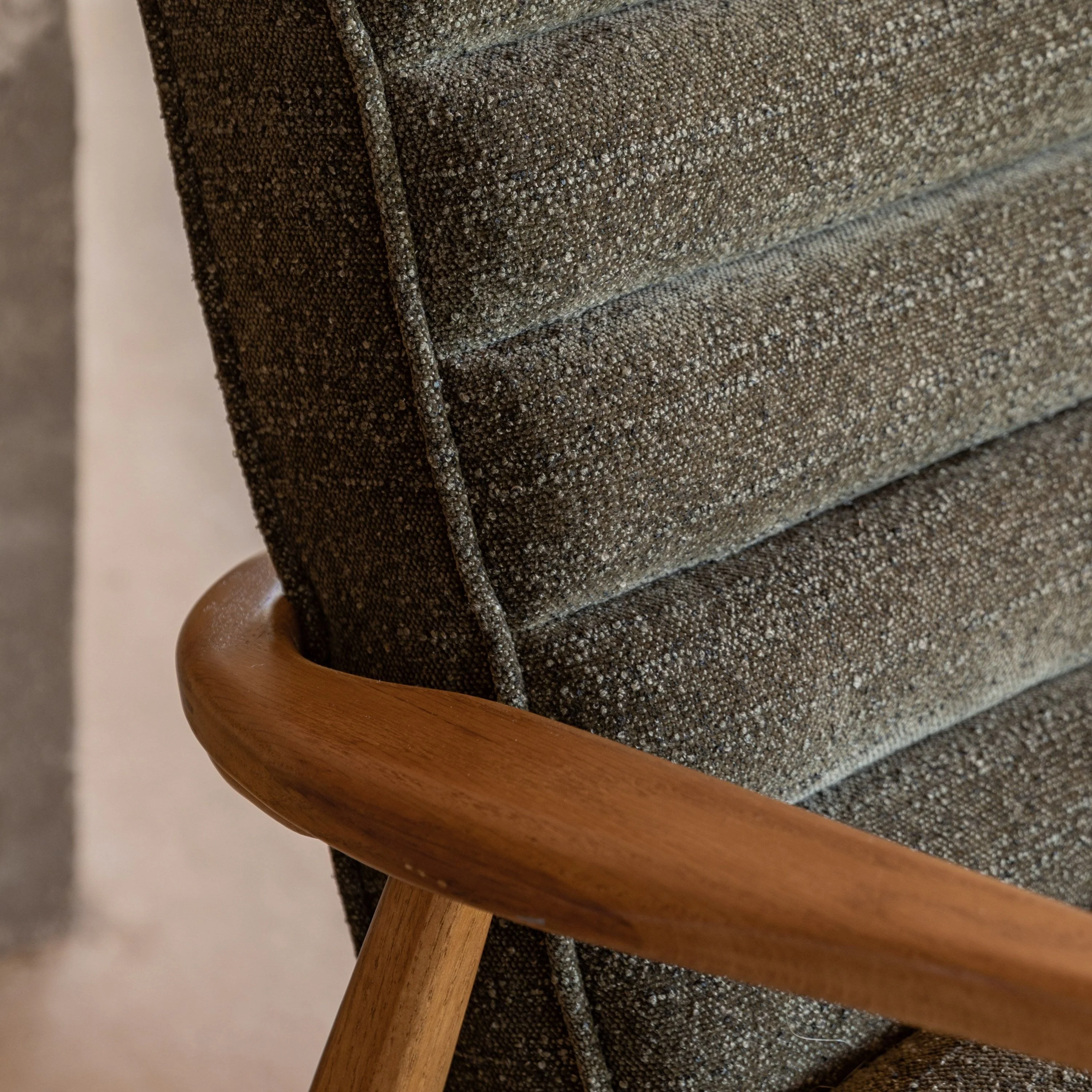 Luella Armchair – Green Boucle - Image 8