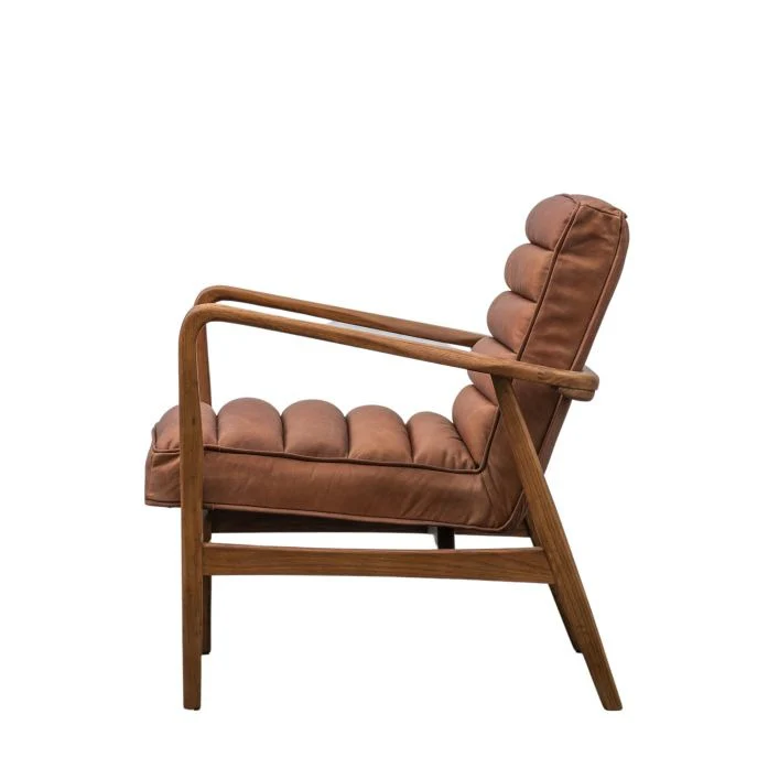 Luella Armchair – Vintage Brown - Image 3