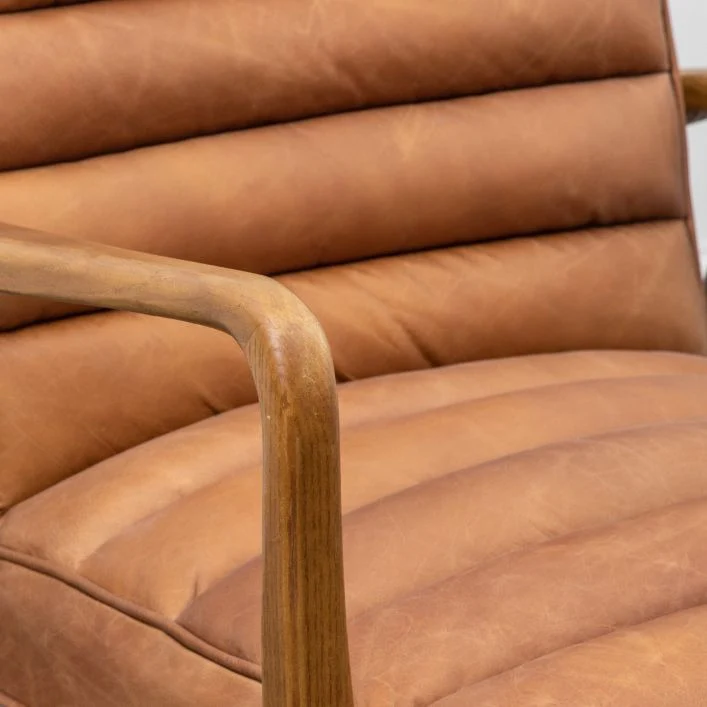 Luella Armchair – Vintage Brown - Image 4