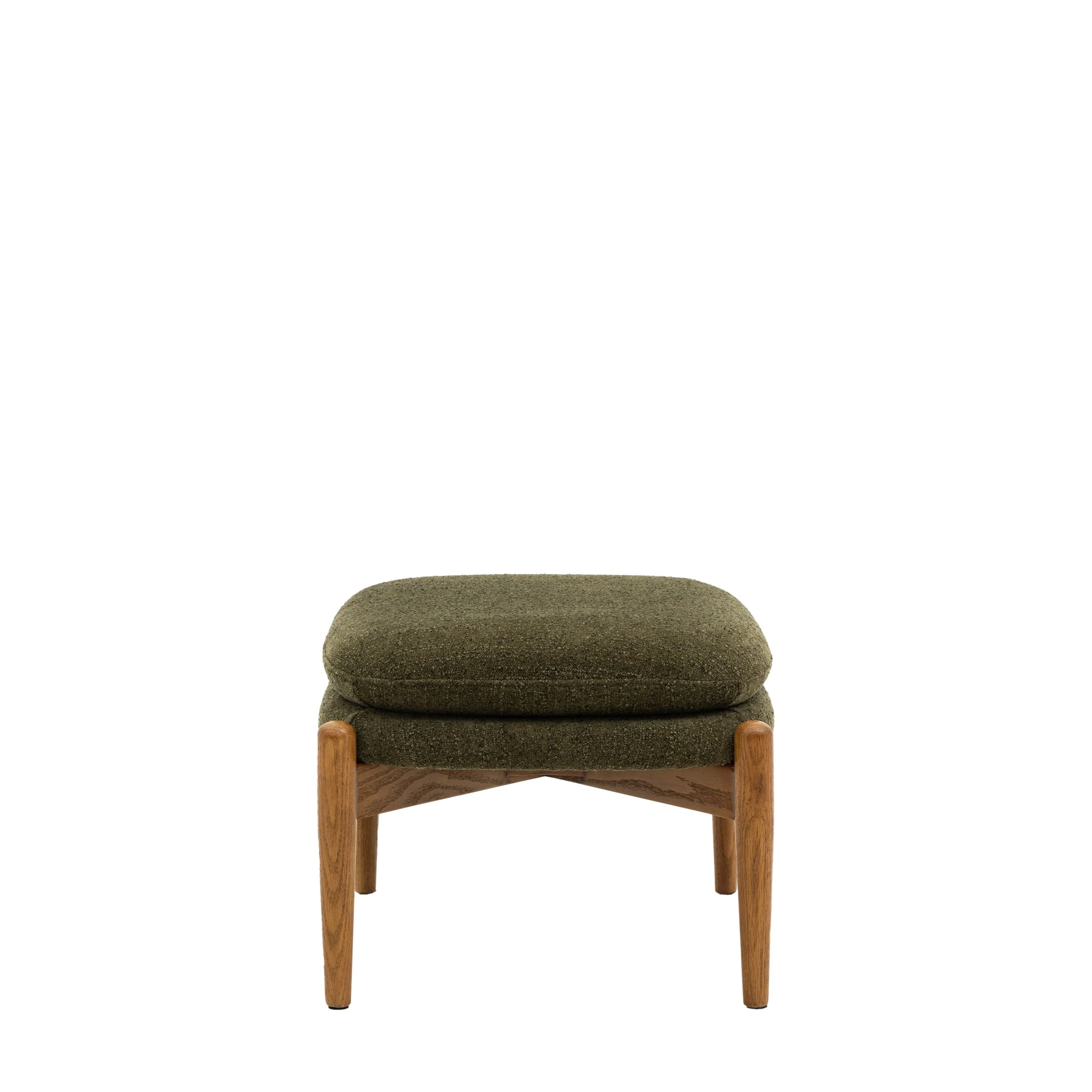Luella Footstool – Green Boucle - Image 3
