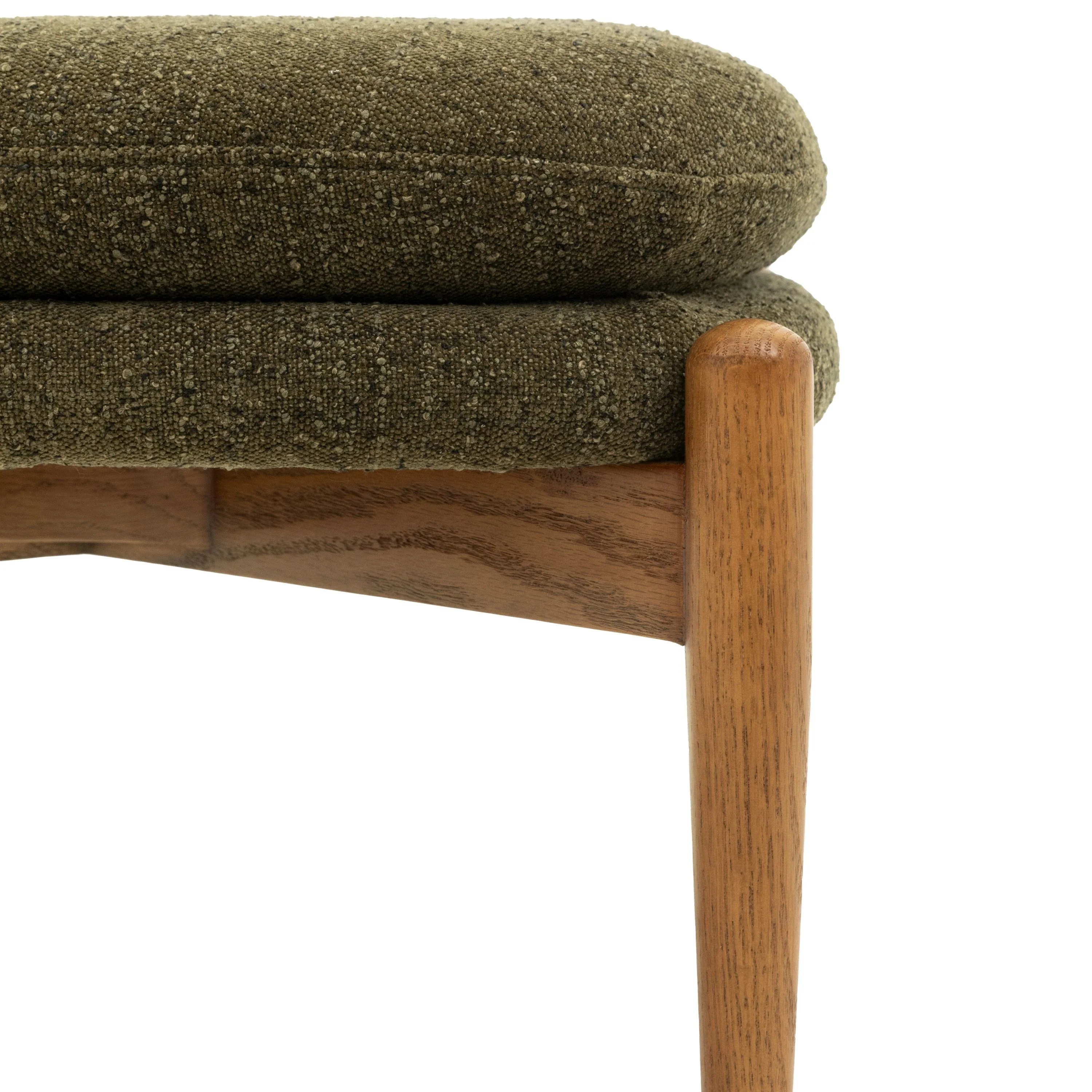 Luella Footstool – Green Boucle - Image 4
