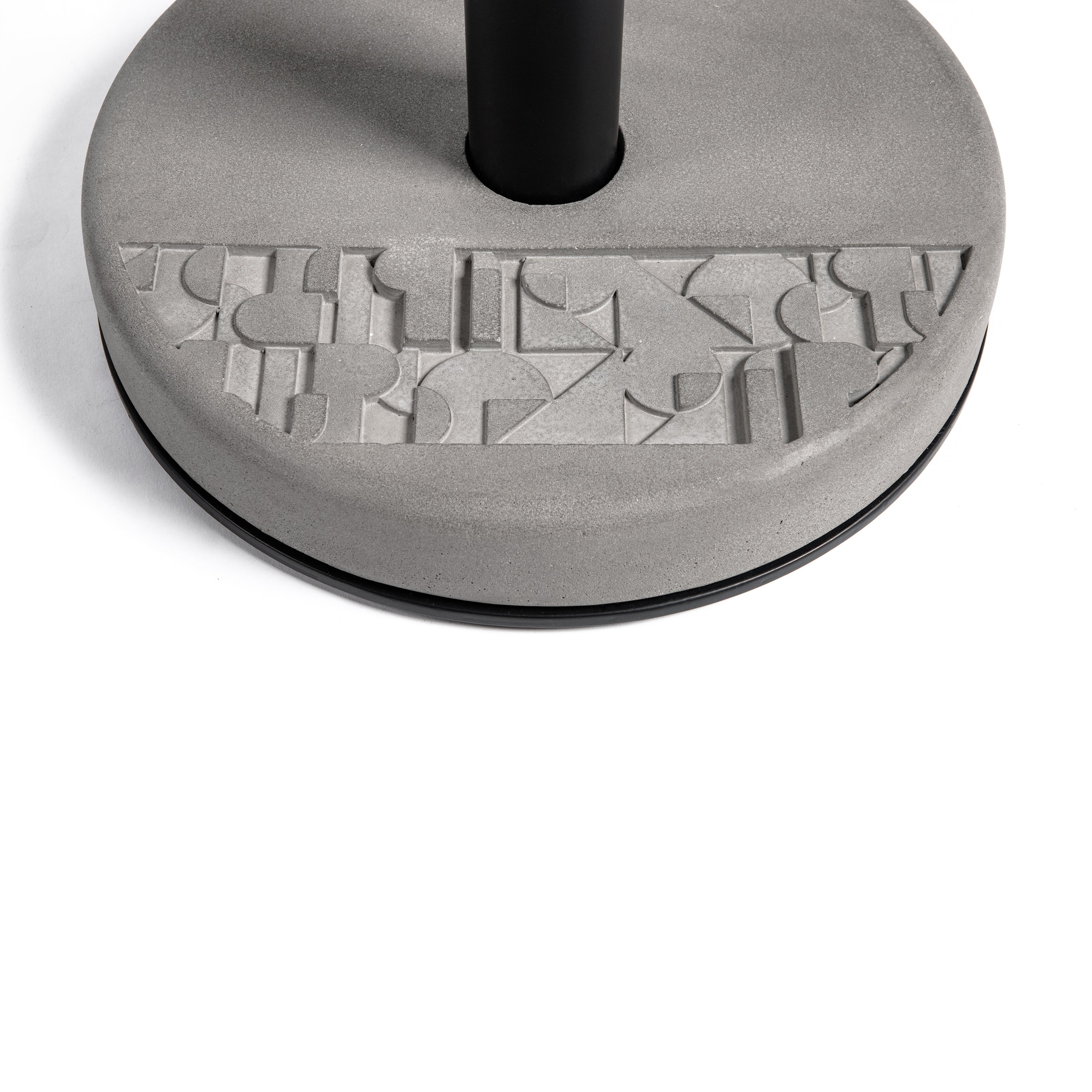 Lyon Beton Donut Circular Cutaway Bistro Table with Concrete Base - Image 3