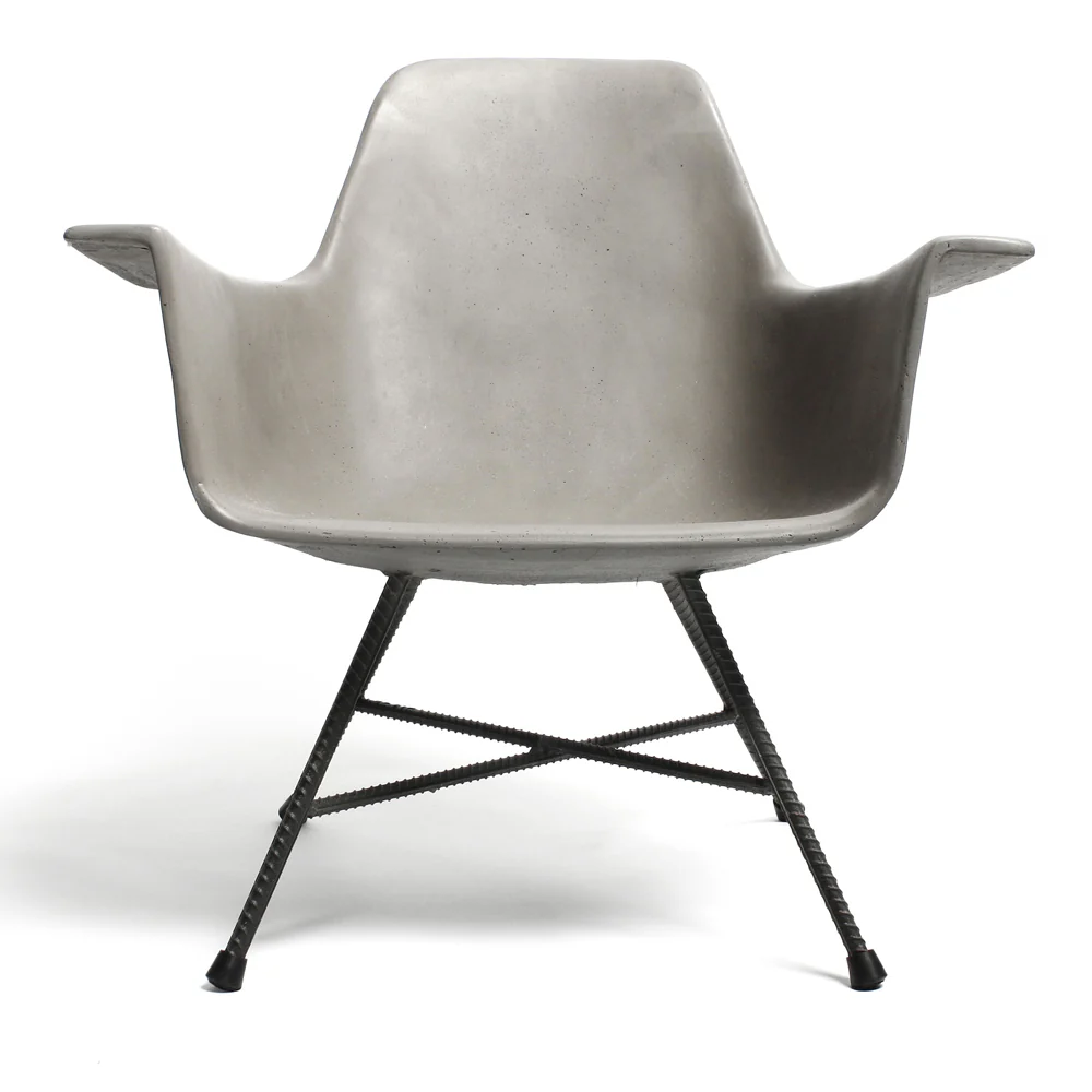 Lyon Beton Hauteville Low Armchair with Concrete Seat