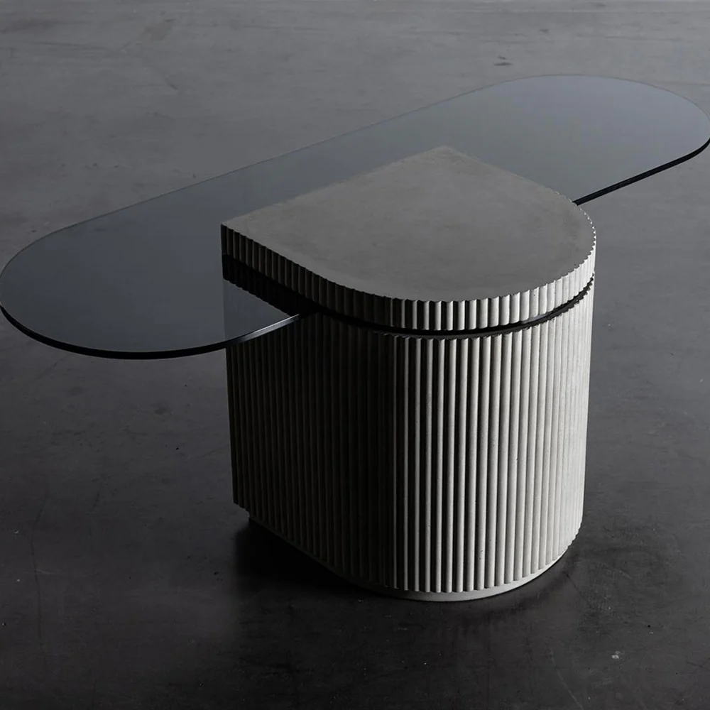 Lyon Beton Strut Pill Coffee Table Made From Concrete - Image 2