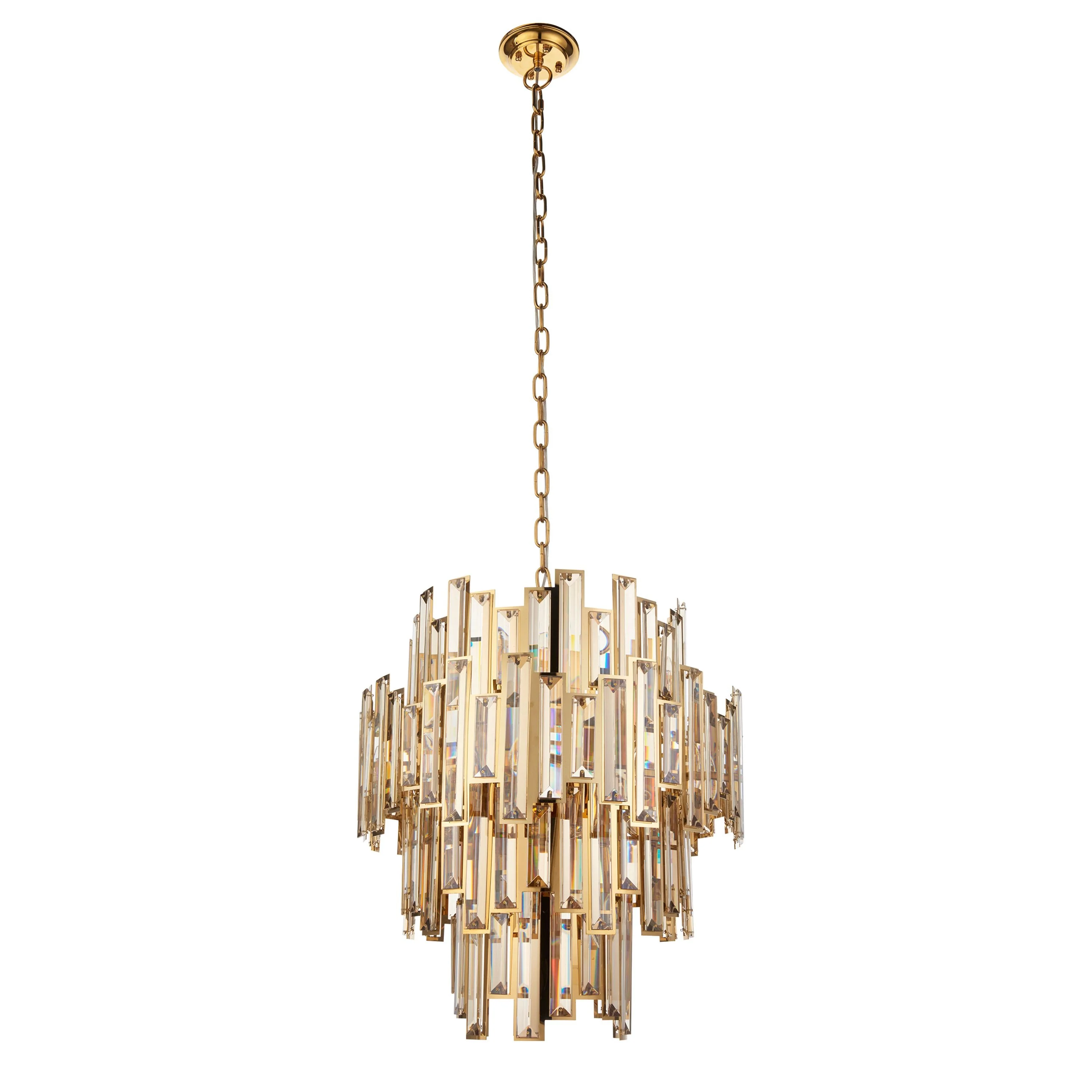 Lyra Chandelier in Champagne and Gold – 12 Lights - Image 2