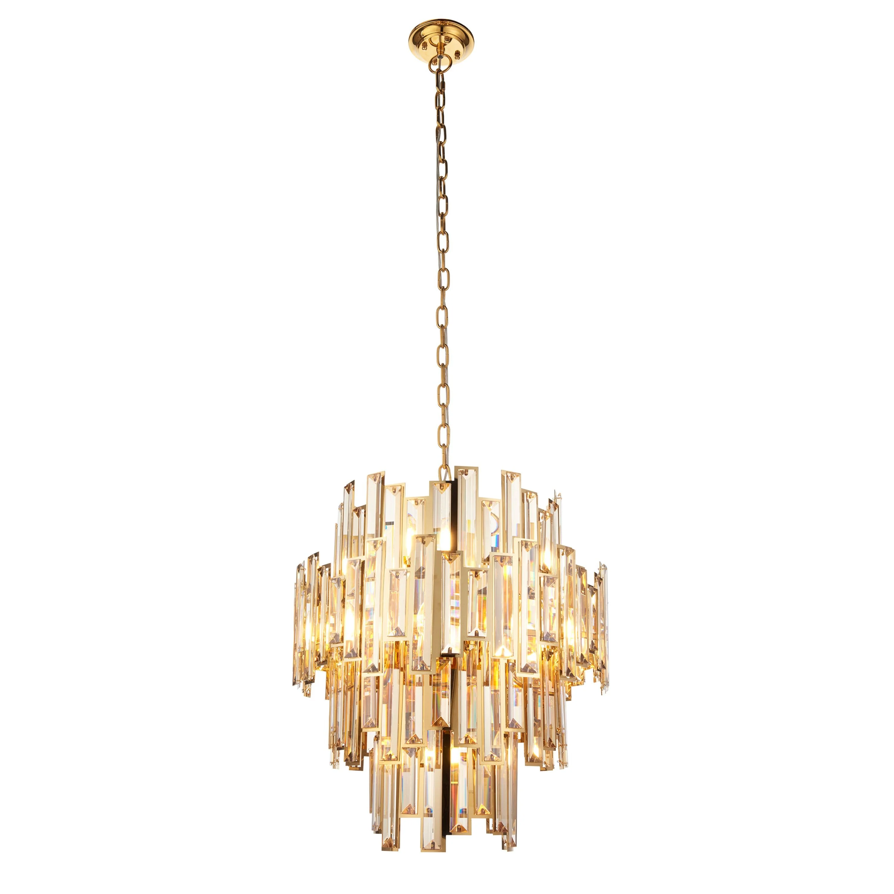 Lyra Chandelier in Champagne and Gold – 12 Lights - Image 3