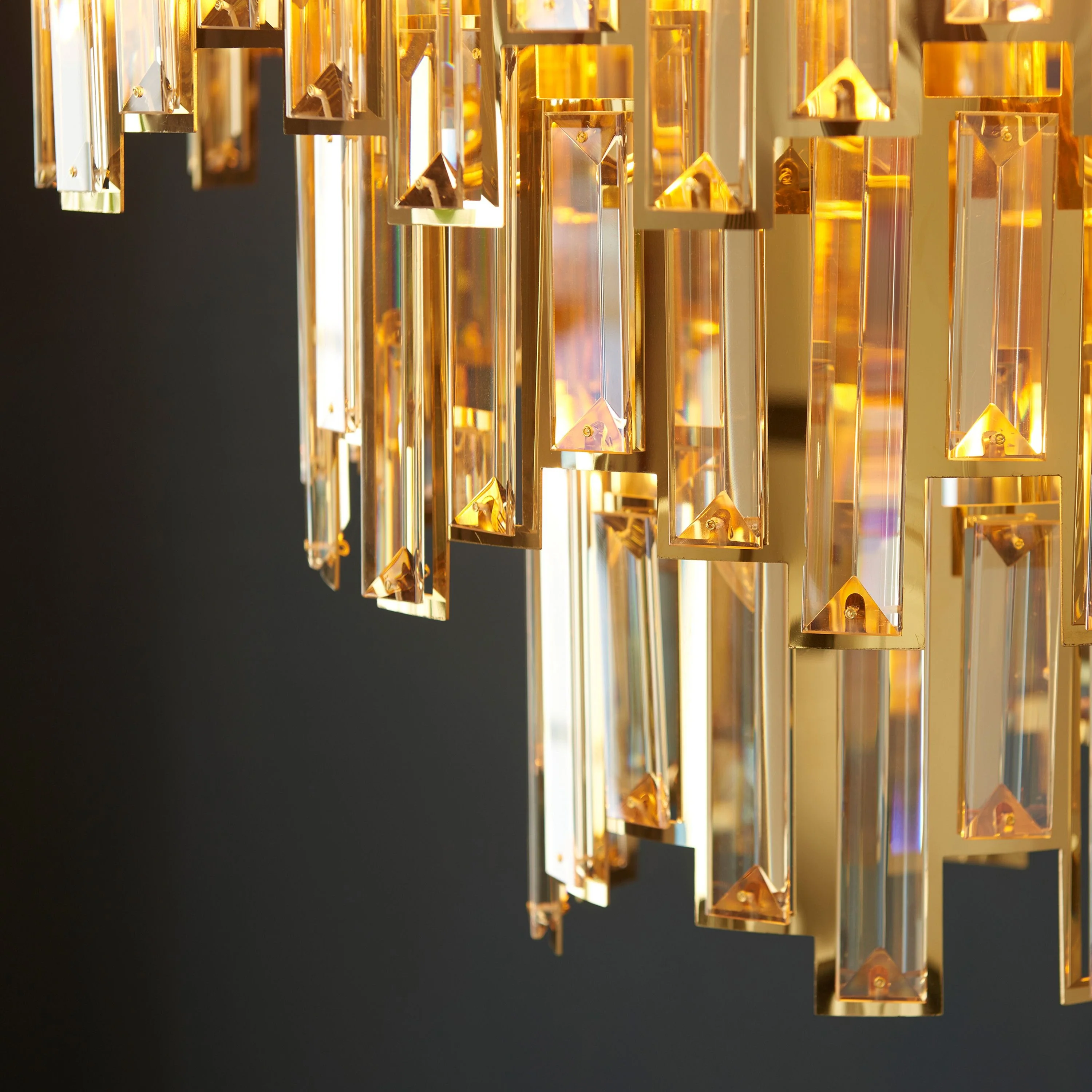 Lyra Chandelier in Champagne and Gold – 12 Lights - Image 5
