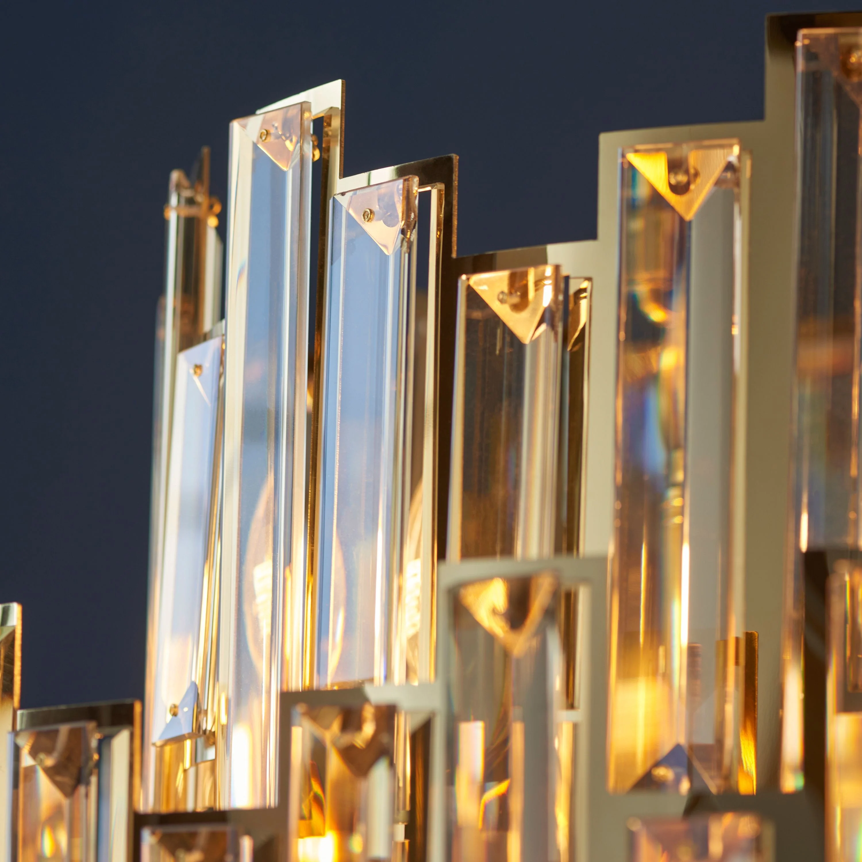 Lyra Chandelier in Champagne and Gold – 12 Lights - Image 6