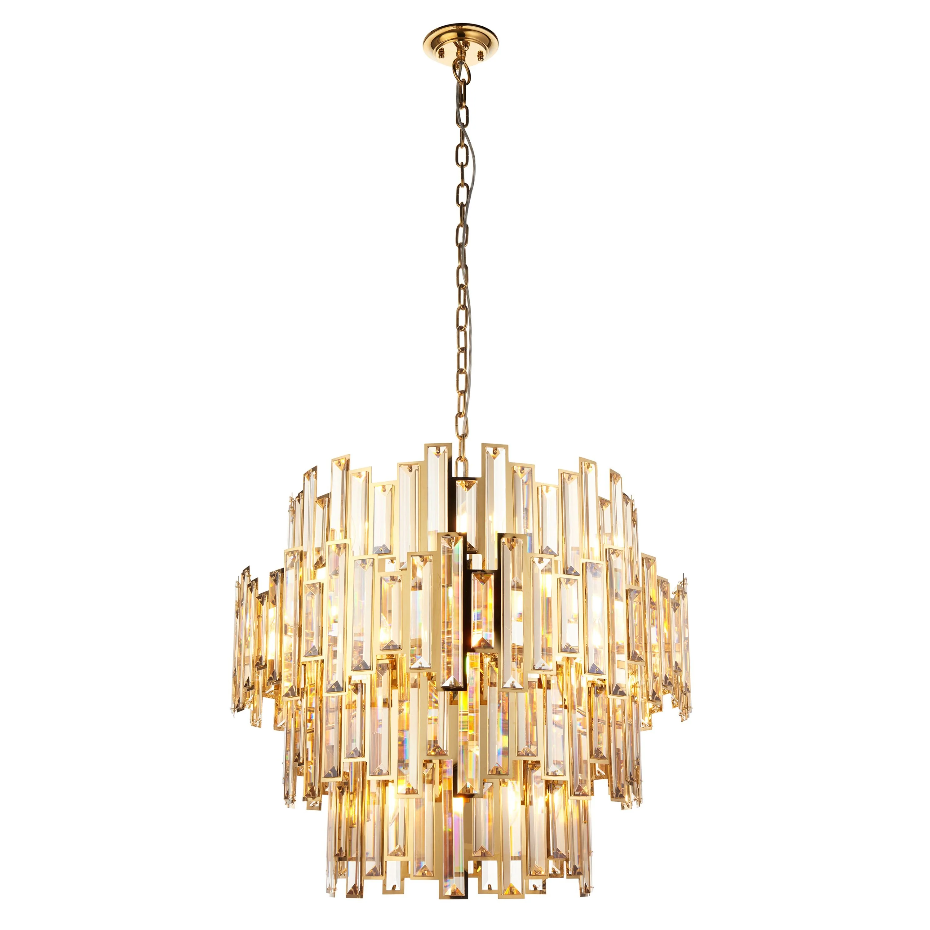 Lyra Chandelier in Champagne and Gold – 15 Lights - Image 2